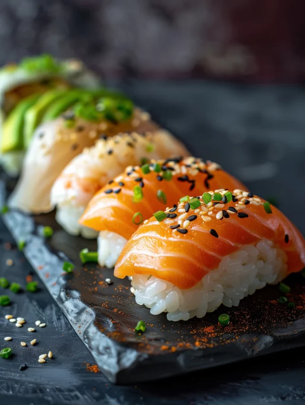 Aoyagi nigiri sushi met schelpdieren bij China City Dordrecht